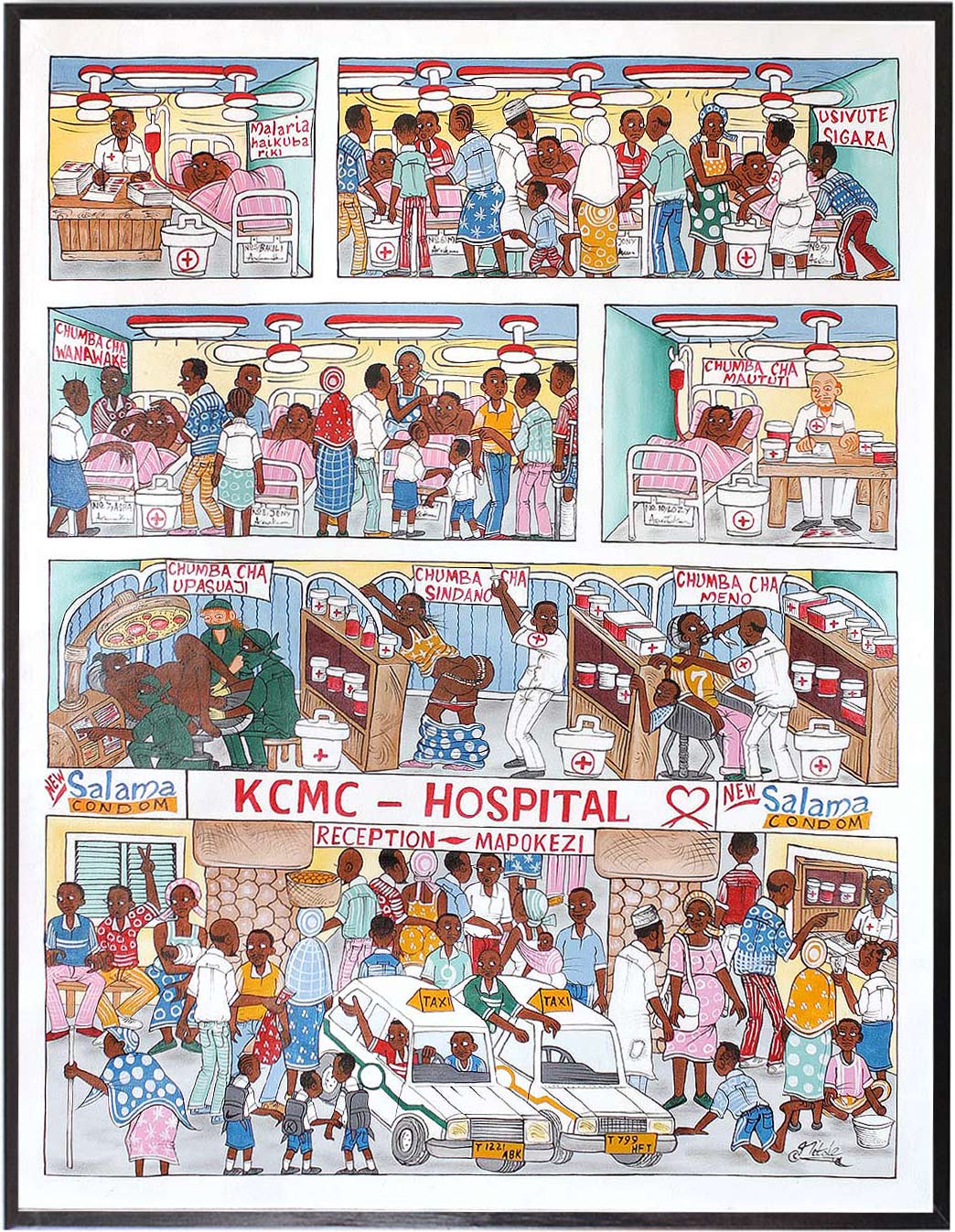 Mitole Cartoon KCMC Hospital Gemaelde A