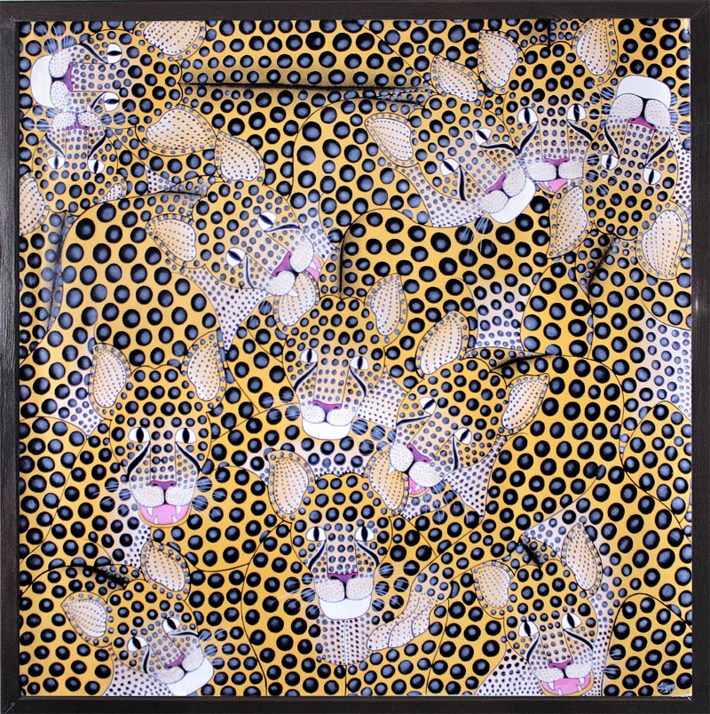 Saidi Omari Leopard Mosaik Tingatinga A