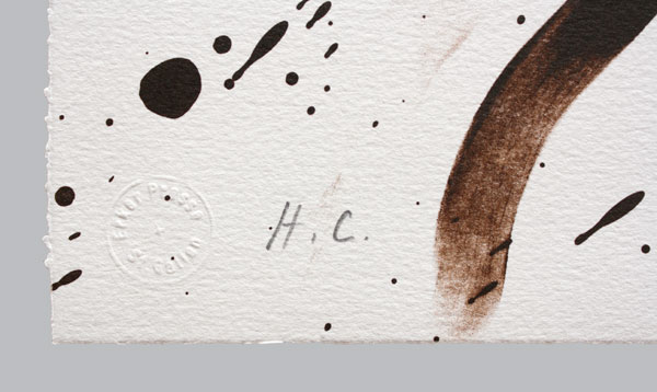 Antoni Tapies Grafik Hand ohne Titel A1