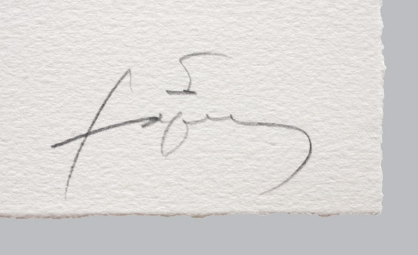 Antoni Tapies Grafik Hand ohne Titel A2